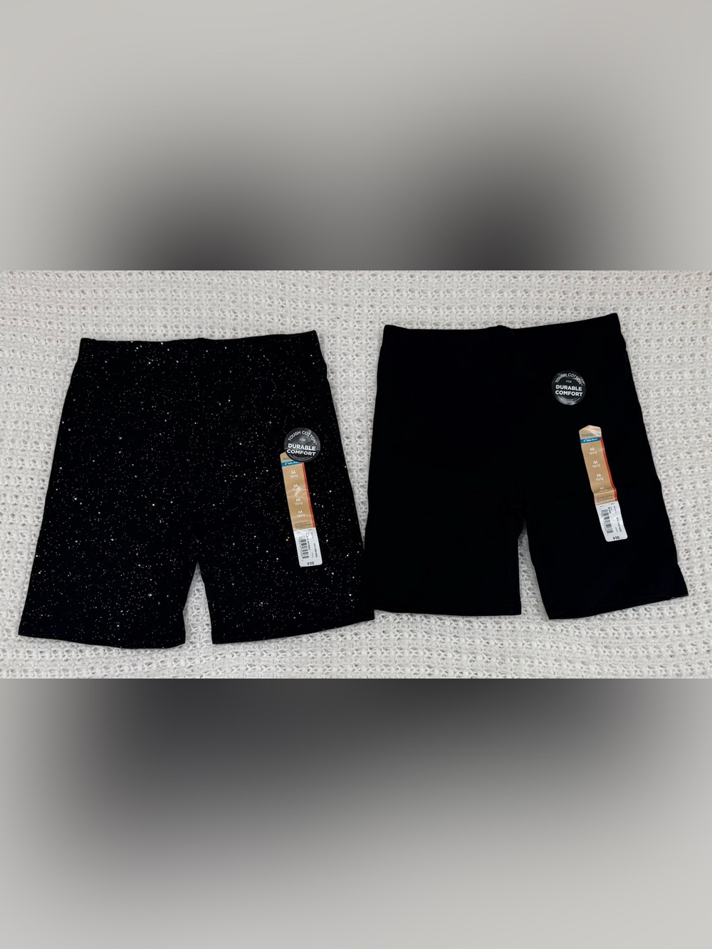 Thereabouts Girls 6" Bike Short in black & black hotmelt size M.